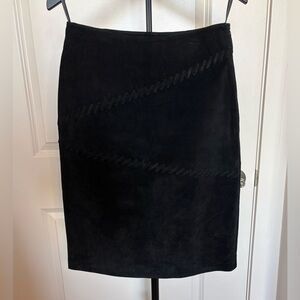 Sonoma Jean Company Vintage Y2K 100% Leather Suede Skirt Size 4
